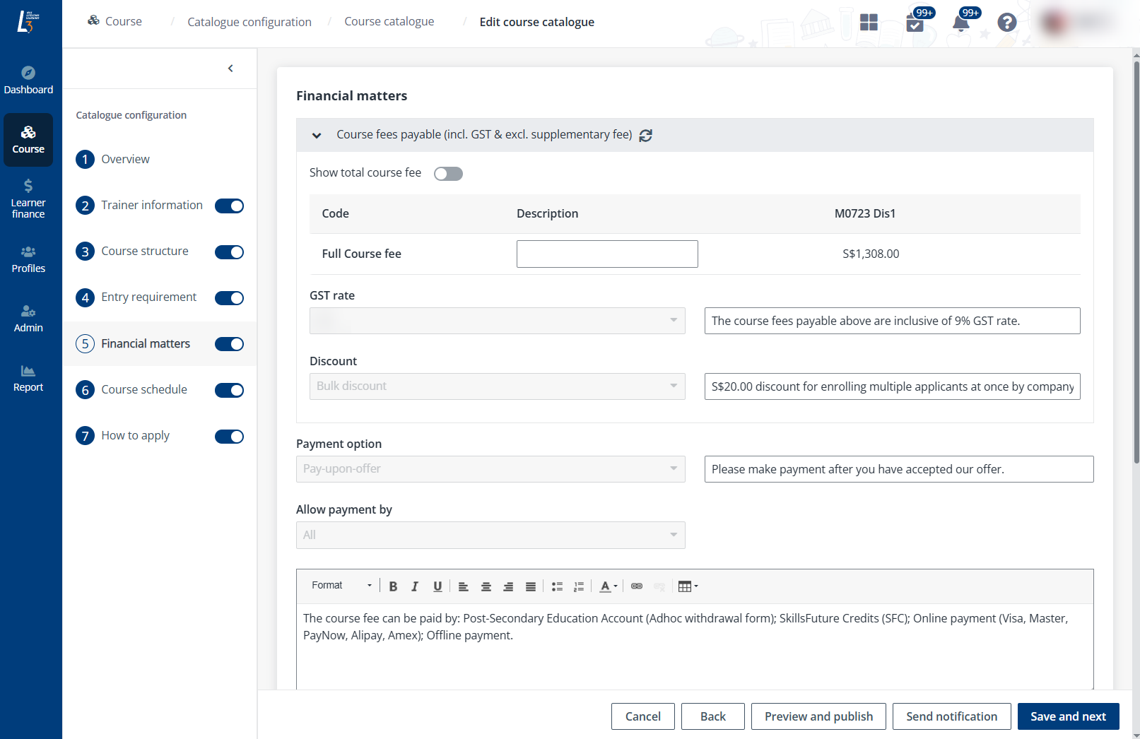 Financial matters. Financial matters.