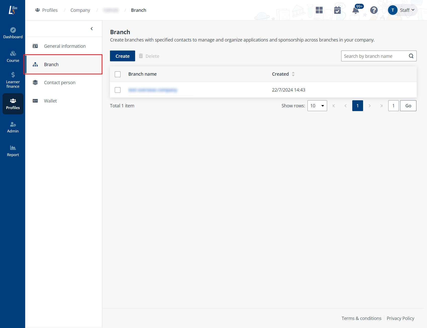 Manage branch. Manage branch.