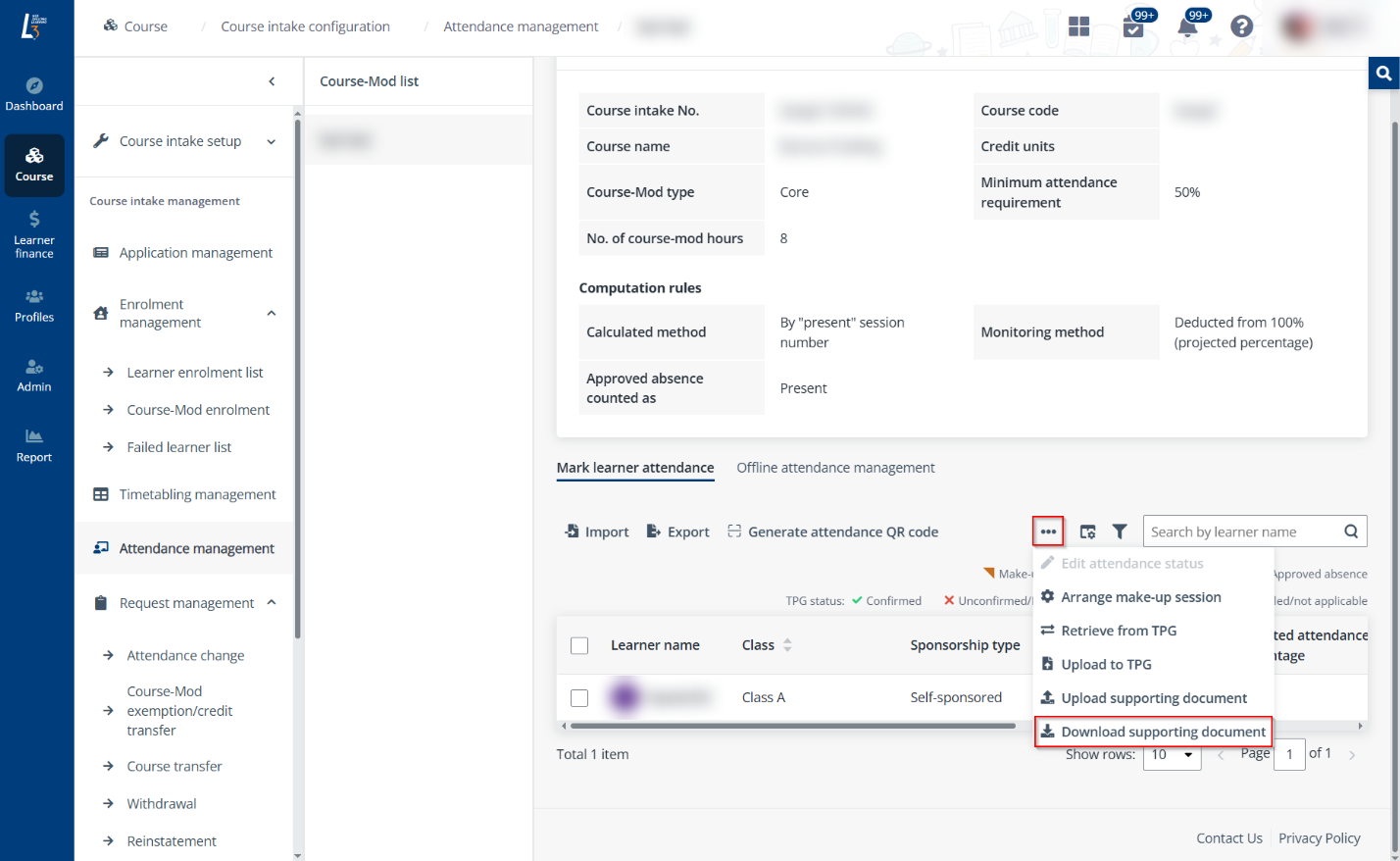 Click Download supporting document.