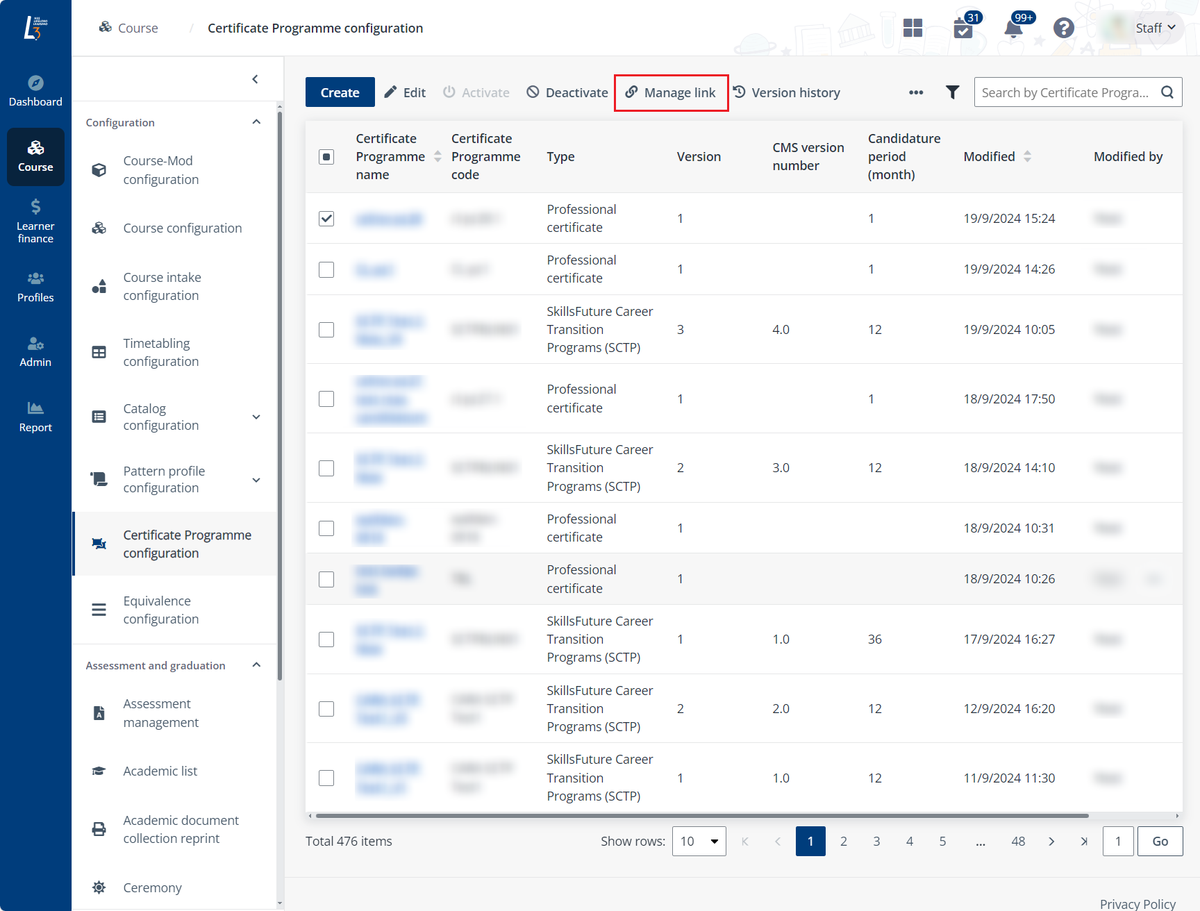 Manage link. Manage link.