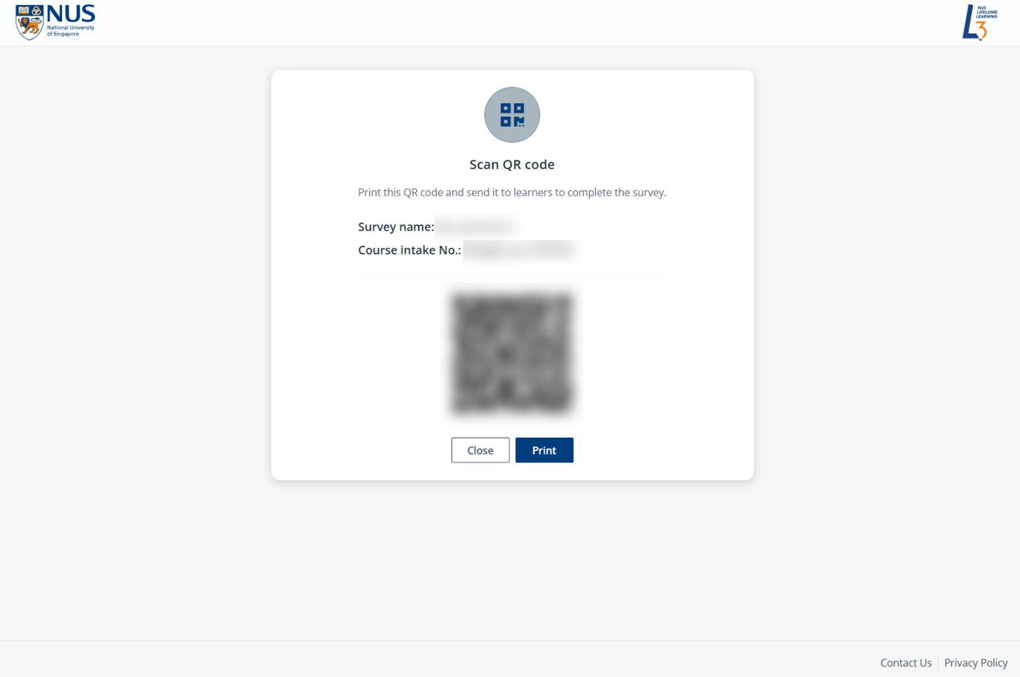 The generated QR code. The generated QR code.