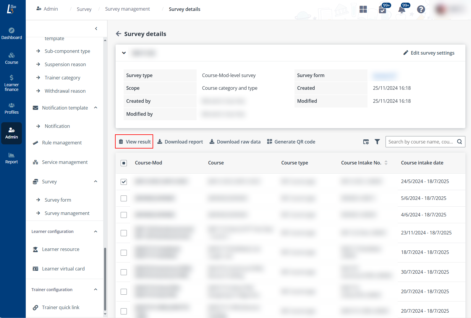 Click View result. Click View result.