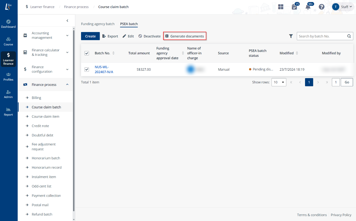 Generate documents. Generate documents.