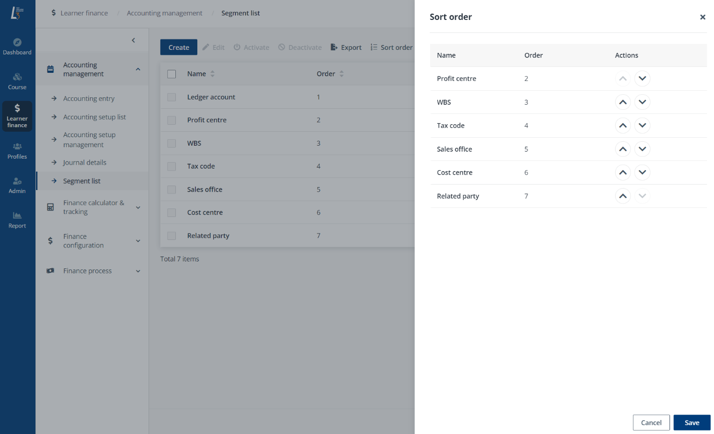 Sort order. Sort order.