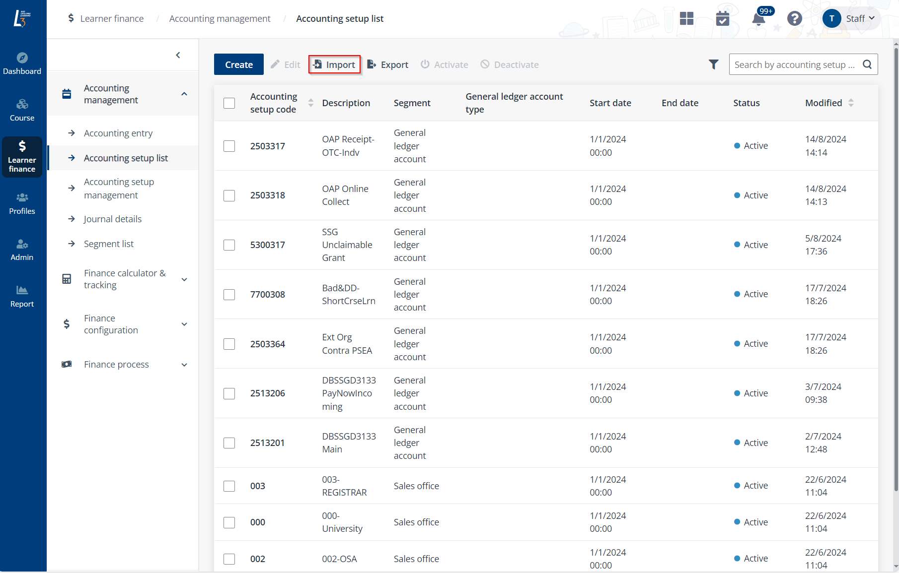 Click Import. Click Import.