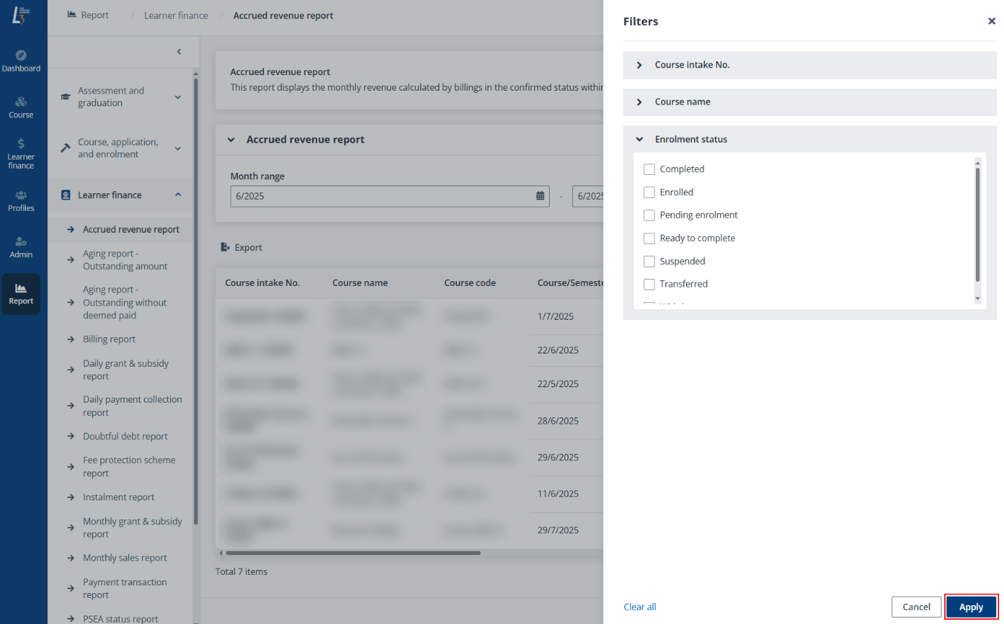 Apply filters. Apply filters.