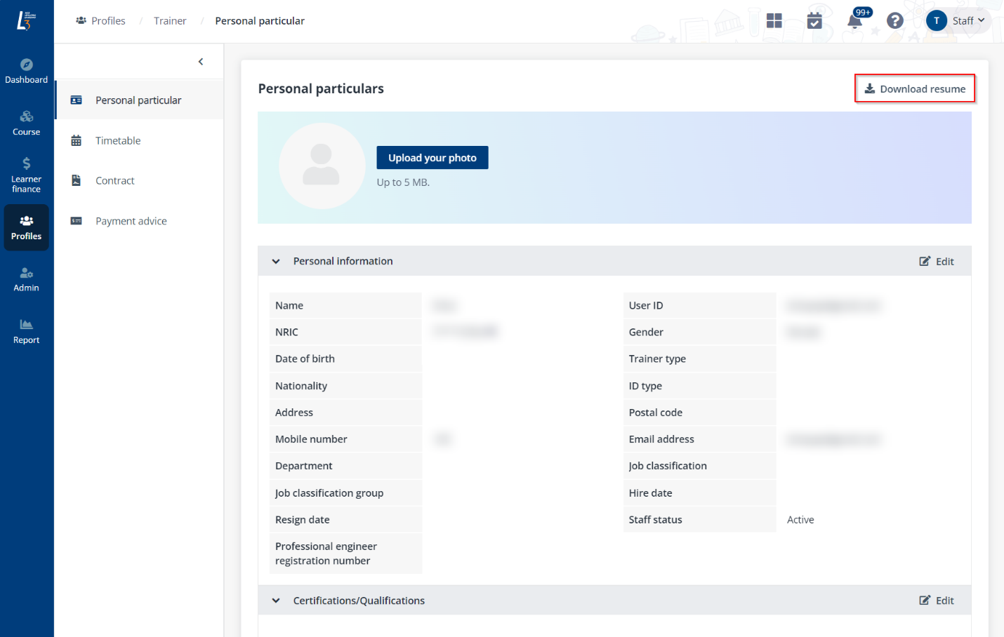 Download resume. Download resume.