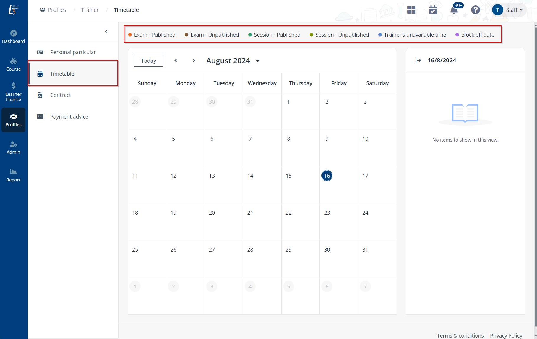 Timetable. Timetable.