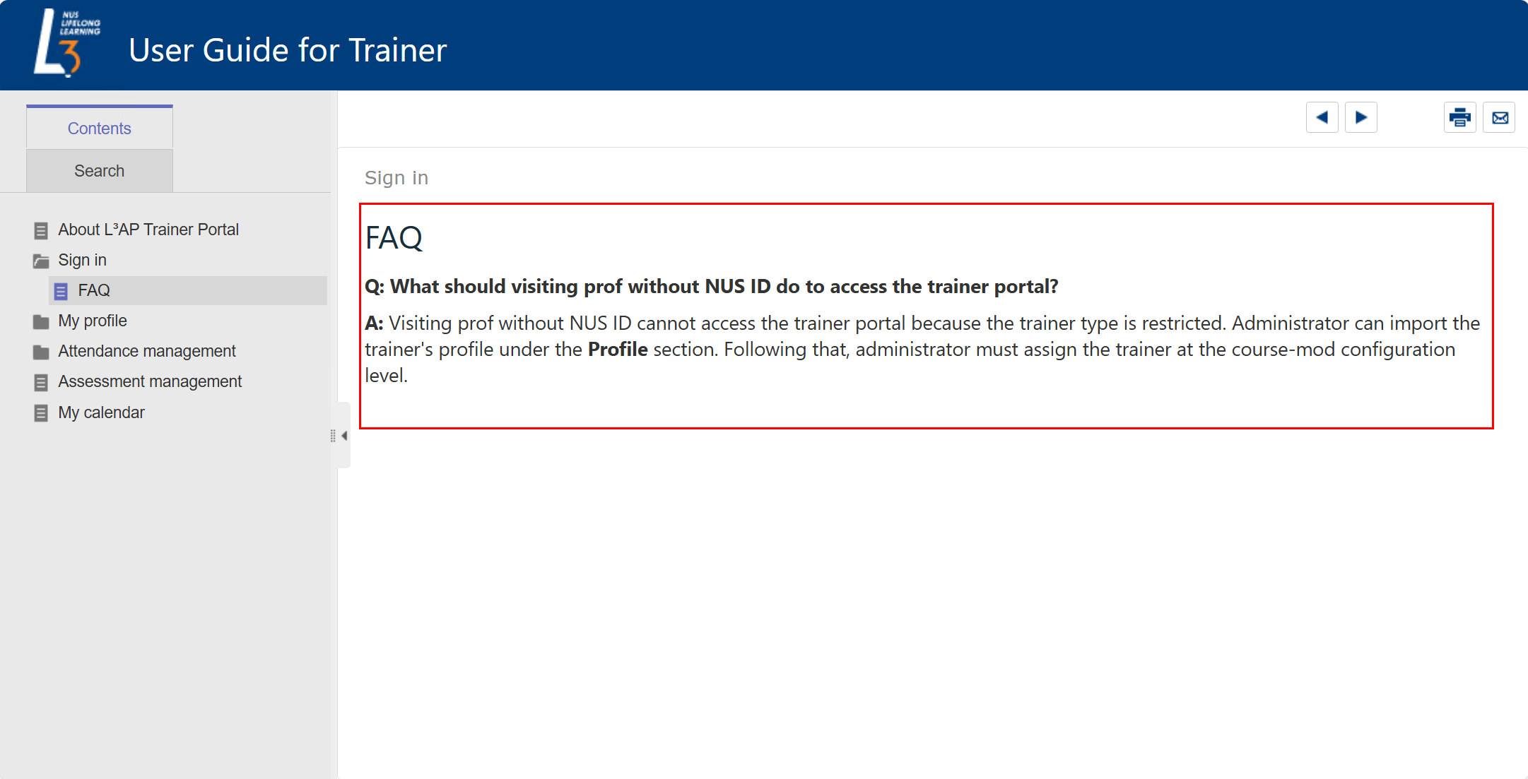 FAQ.